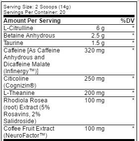 Prolific Ingredient list