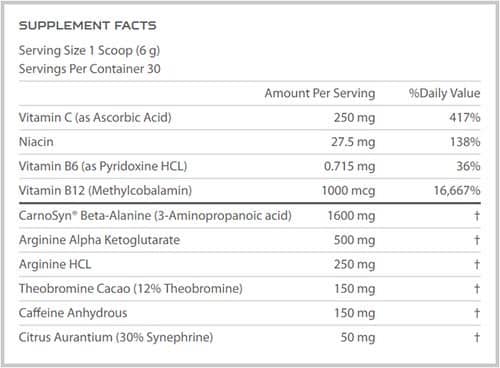 Nutrabolics Stim-X pre workout ingredient list review