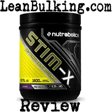 Stim-X pre-workout review