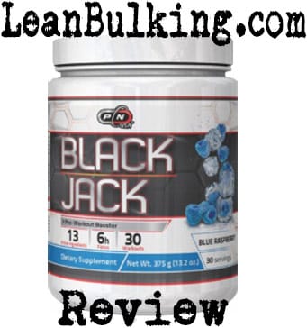 Pure Nutrition Black Jack Review Pre Workout - LeanBulking