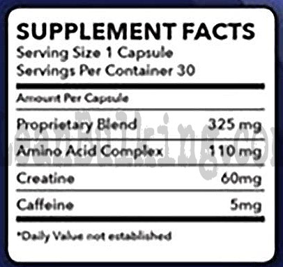 Tyrant Supplements Blue Pill Ingredient List - LeanBulking