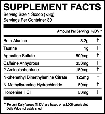 eflow extreme ingredient list review