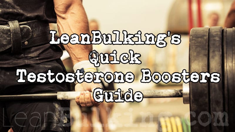 Quick Testosterone Boosters Guide