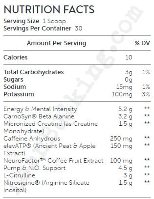 Beyond-Raw-Lit-pre-workout-ingredient-list-review