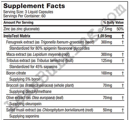 MuscleTech-Vitaligenix-T10-Ingredient-List-Review