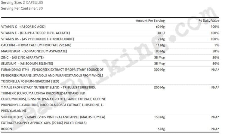 T-Male-Testosterone-Booster-Ingredient-List-Review