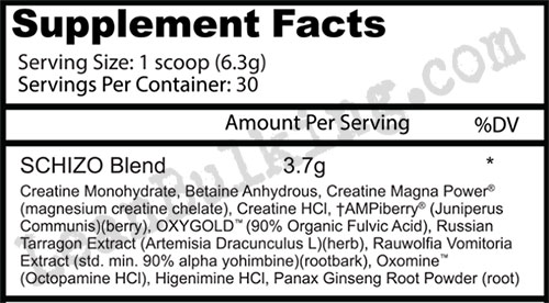 Insane-Labz-Schizo-Ingredient-List-Review