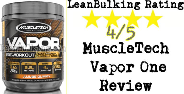 MuscleTech Vapor One Review PreWorkout Analysis
