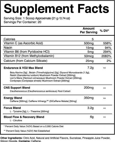 Barbell Brigade Pre-Workout Ingredients